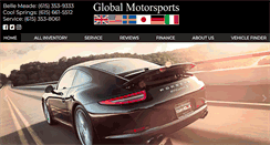Desktop Screenshot of globalmotorsportsinc.com